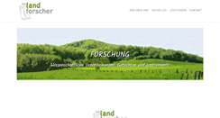 Desktop Screenshot of landforscher.de